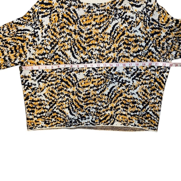 Rachel Comey Target Animal Leopard Cheetah Print Crewneck Pullover Sweater Large - Picture 6 of 7